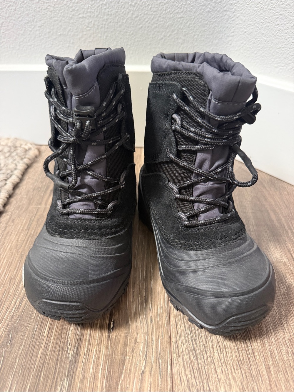 Toddler North Face Black Snow Boots size 11